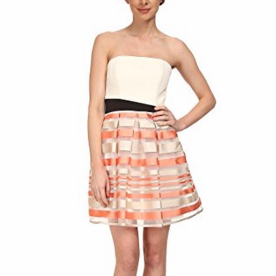#019. Gorgeous Abs Allen Schwartz Strapless Dress Nwt